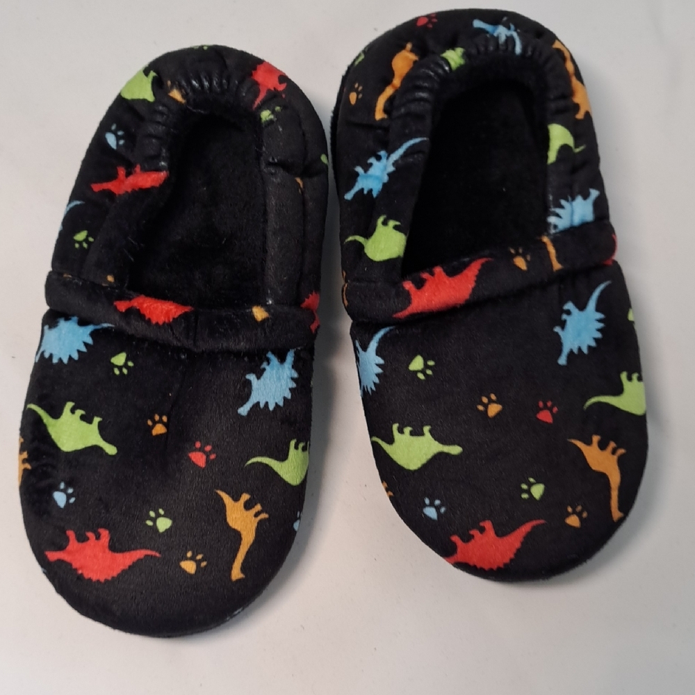Kids Dinosaur Print Slippers